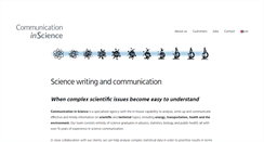 Desktop Screenshot of inscience.ch